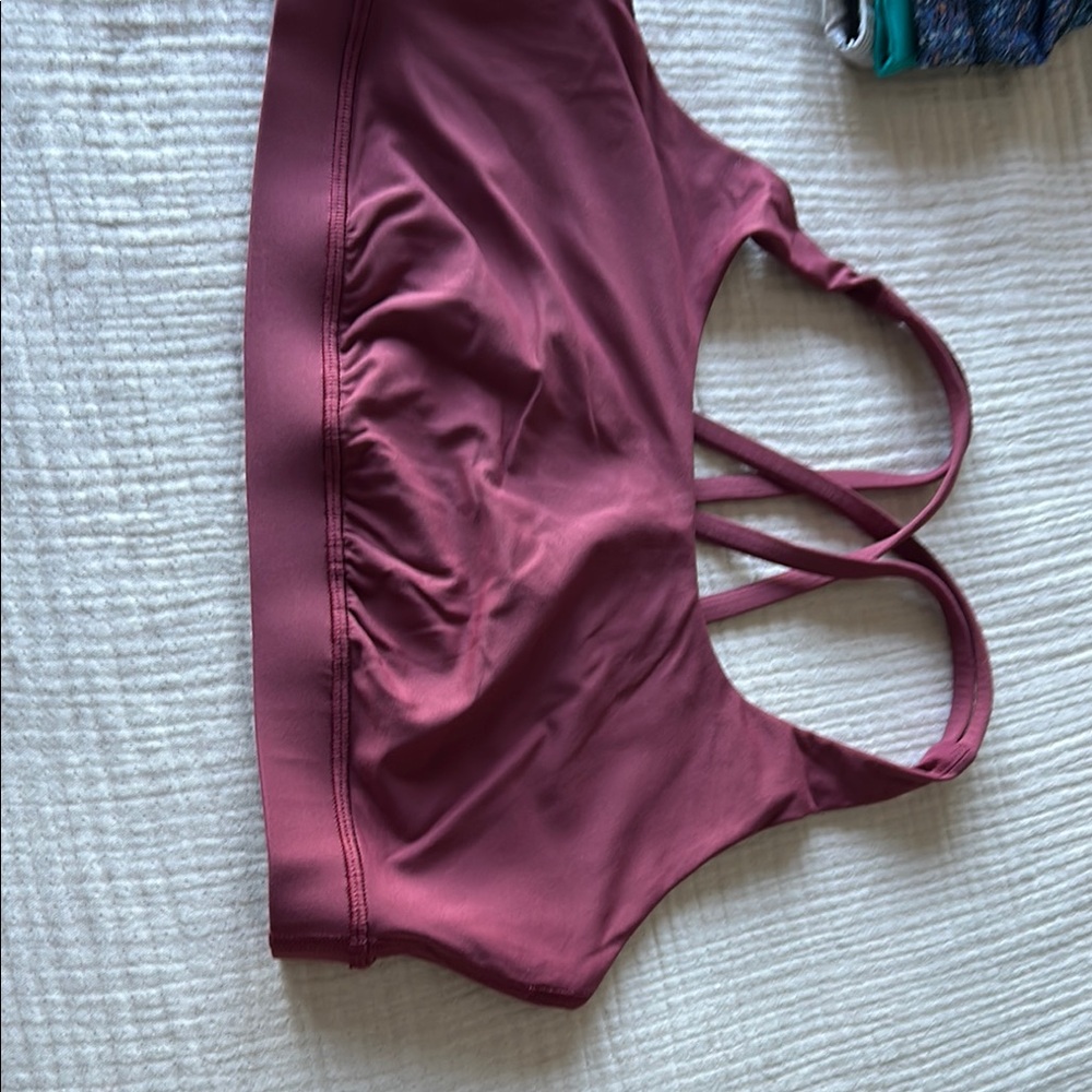 Lululemon Athletica Burgundy Bra